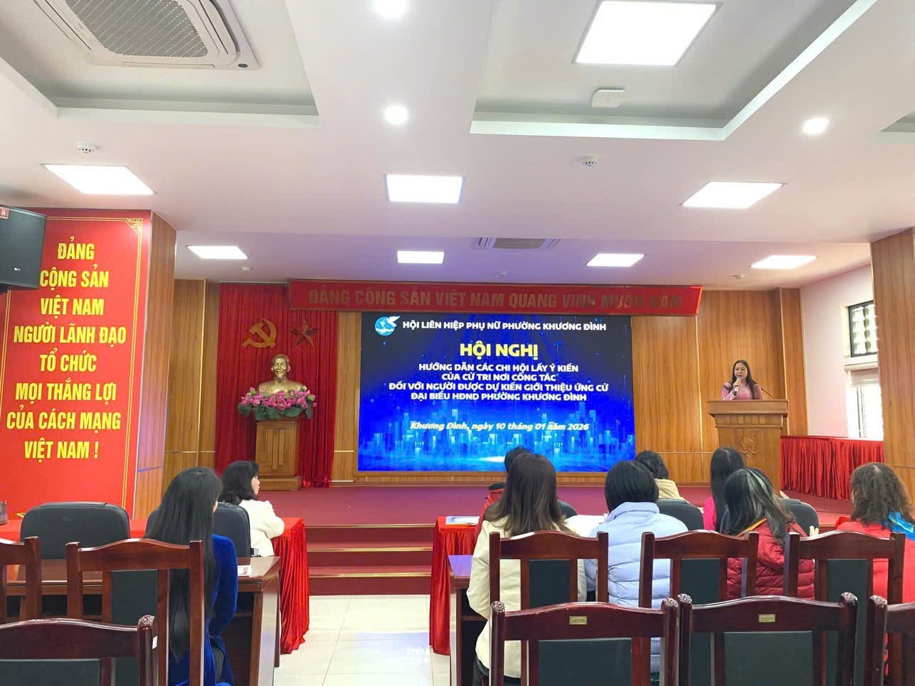 Hội LHPN phường Khương Đình quán triệt Nghị quyết Đại hội đại biểu Phụ nữ thành phố nhiệm kỳ 2025-2030 - ảnh 2