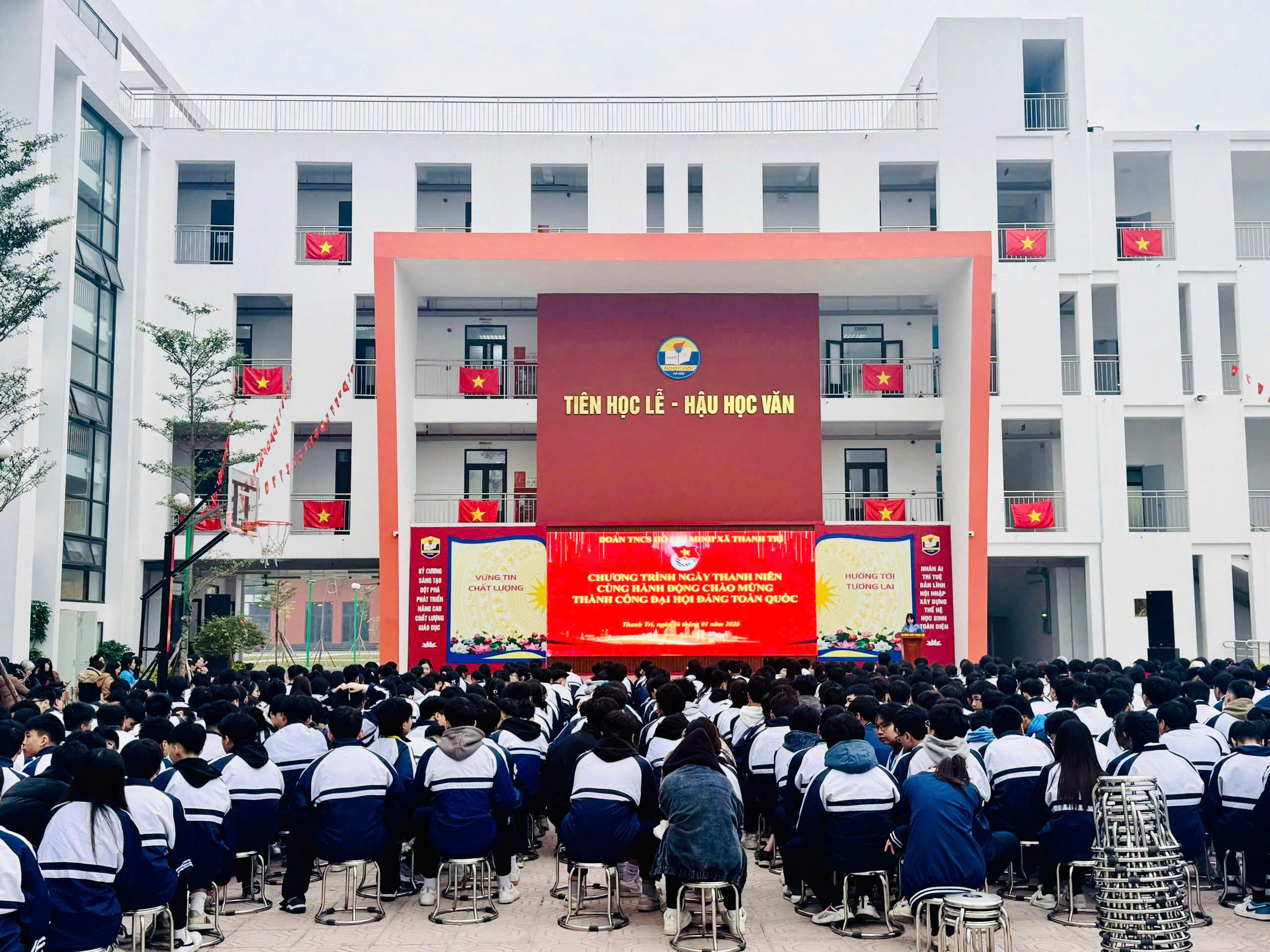 Thanh niên xã Thanh Trì cùng hành động chào mừng thành công Đại hội Đảng toàn quốc lần thứ XIV - ảnh 1