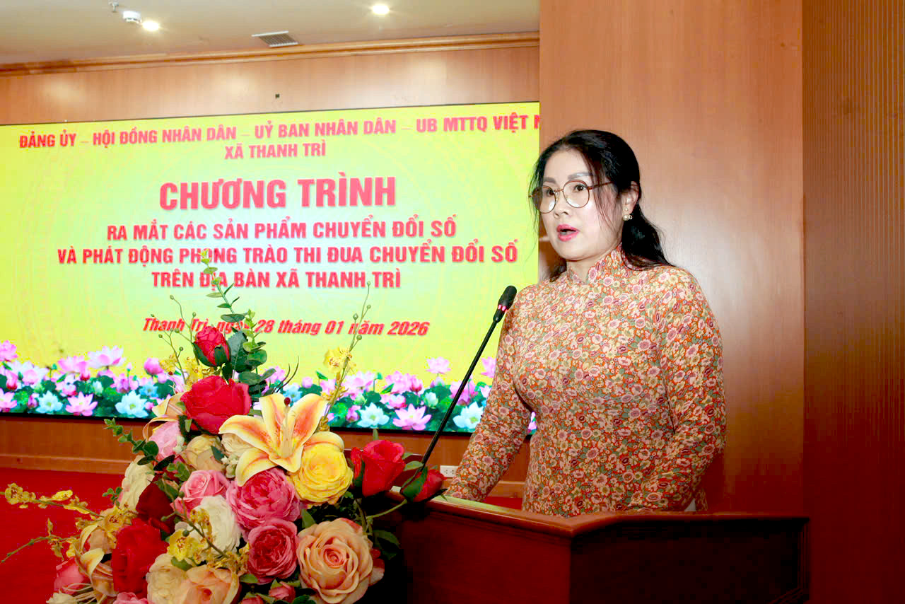 Thanh Trì ra mắt các sản phẩm chuyển đổi số, phát động thi đua giai đoạn 2026 – 2030 - ảnh 4