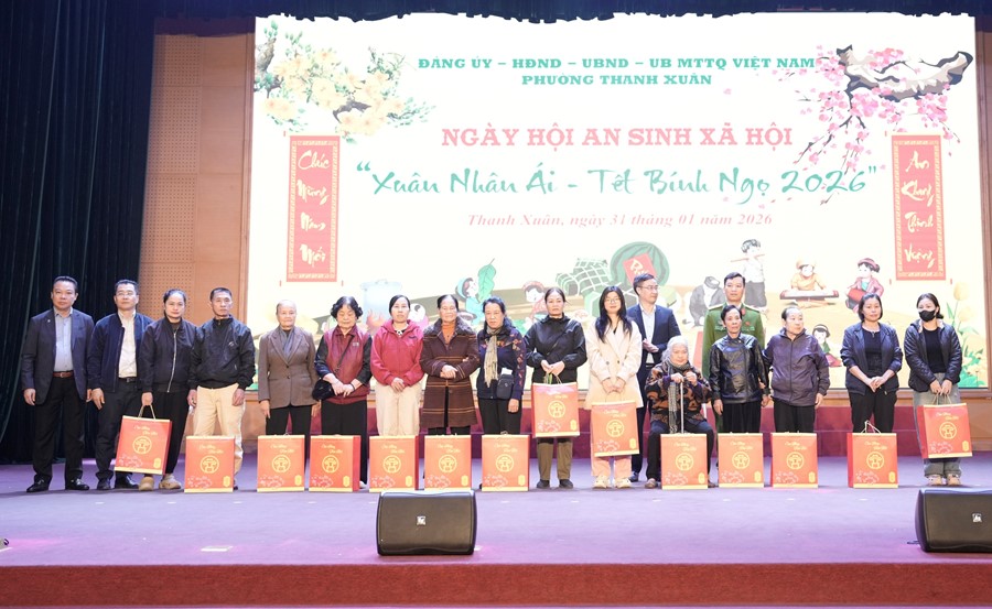 Phường Thanh Xuân tổ chức Ngày hội An sinh xã hội “Xuân Nhân Ái - Tết Bính Ngọ 2026 - ảnh 4