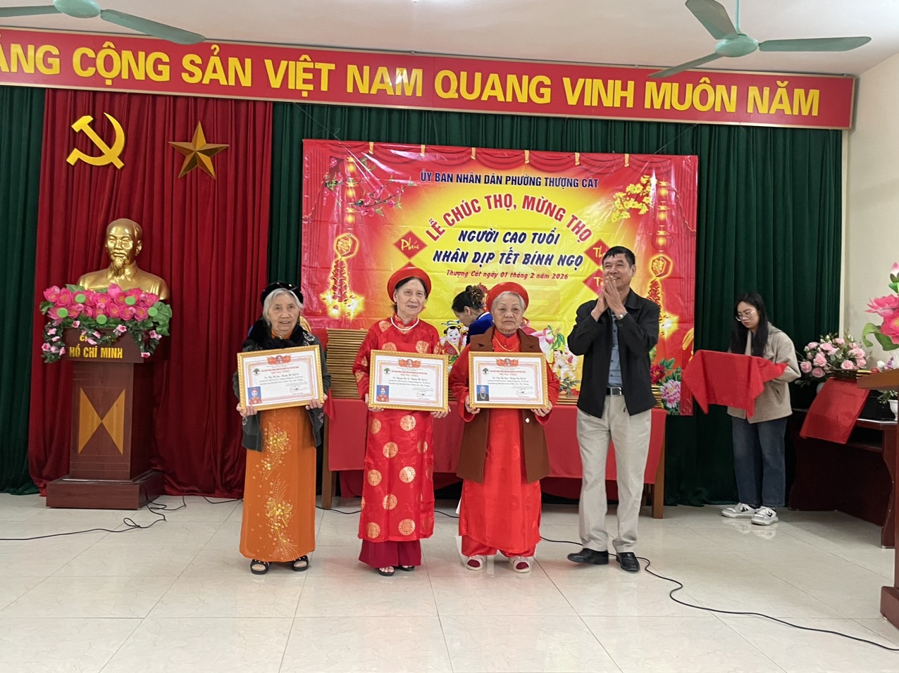 Phường Thượng Cát: Trang trọng tổ chức mừng thọ, chúc thọ 389 người cao tuổi dịp Xuân Bính Ngọ 2026 - ảnh 6