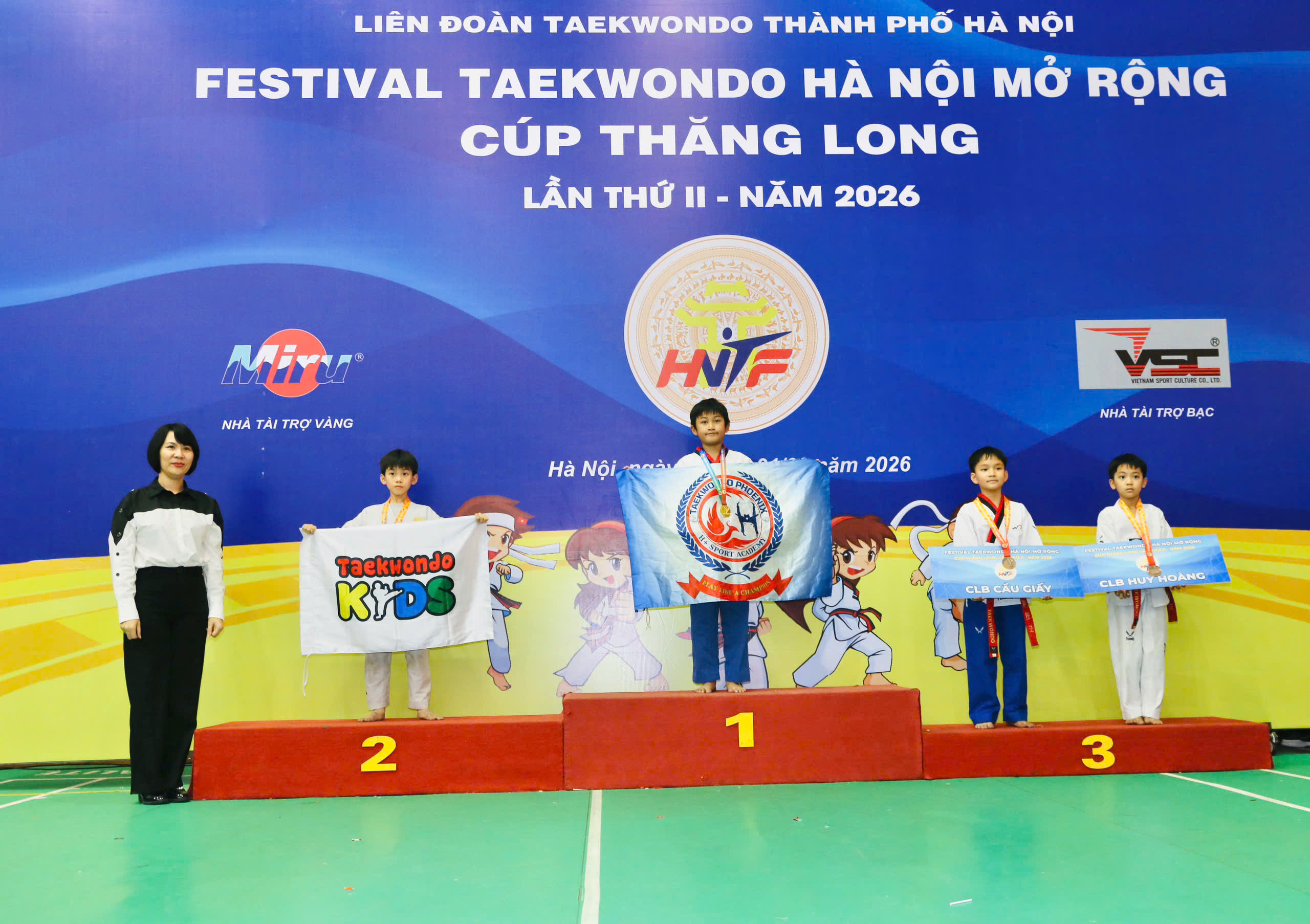 Taekwondo Kids Việt Nam nhất toàn đoàn tại Festival Taekwondo Hà Nội mở rộng - Cúp Thăng Long 2026 - ảnh 3