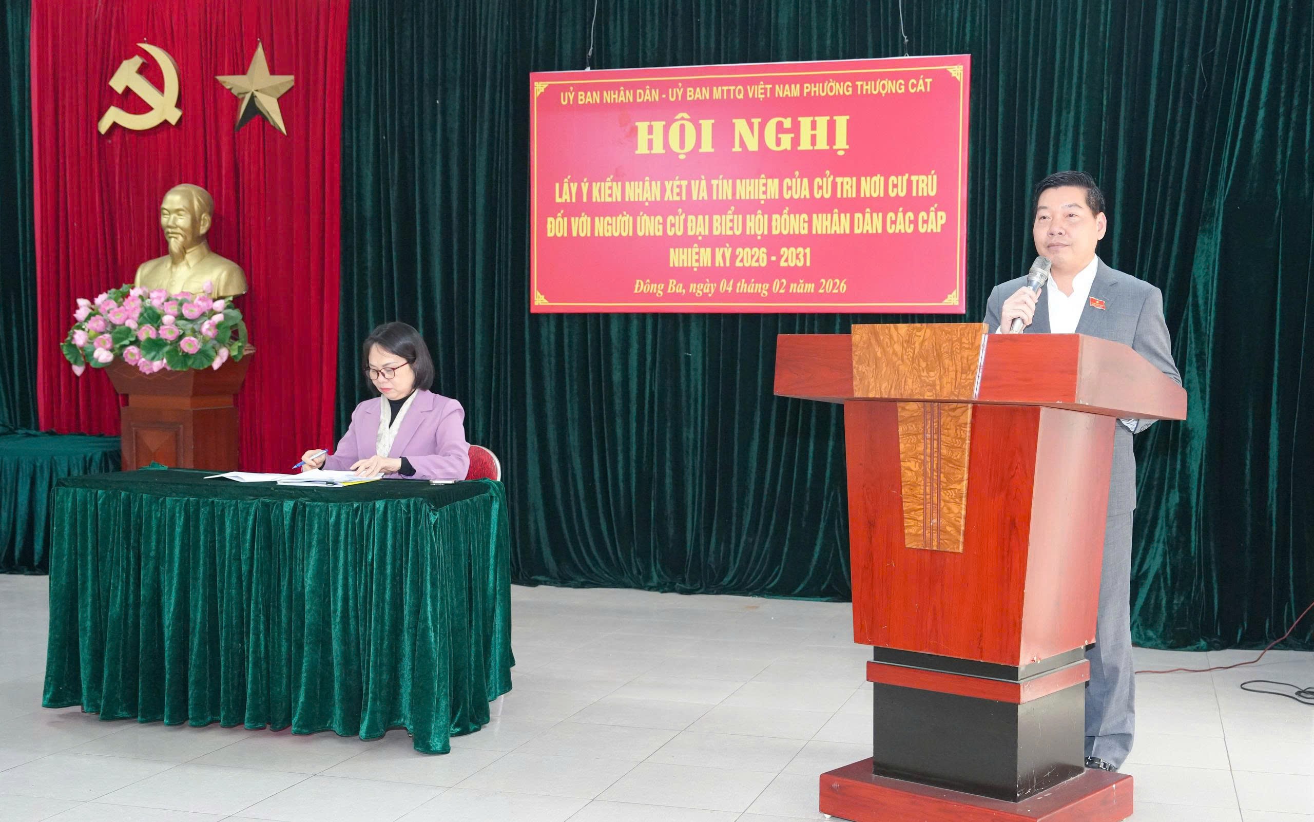 Phường Thượng Cát tổ chức hội nghị lấy ý kiến cử tri đối với người ứng cử đại biểu Hội đồng nhân dân các cấp - ảnh 5