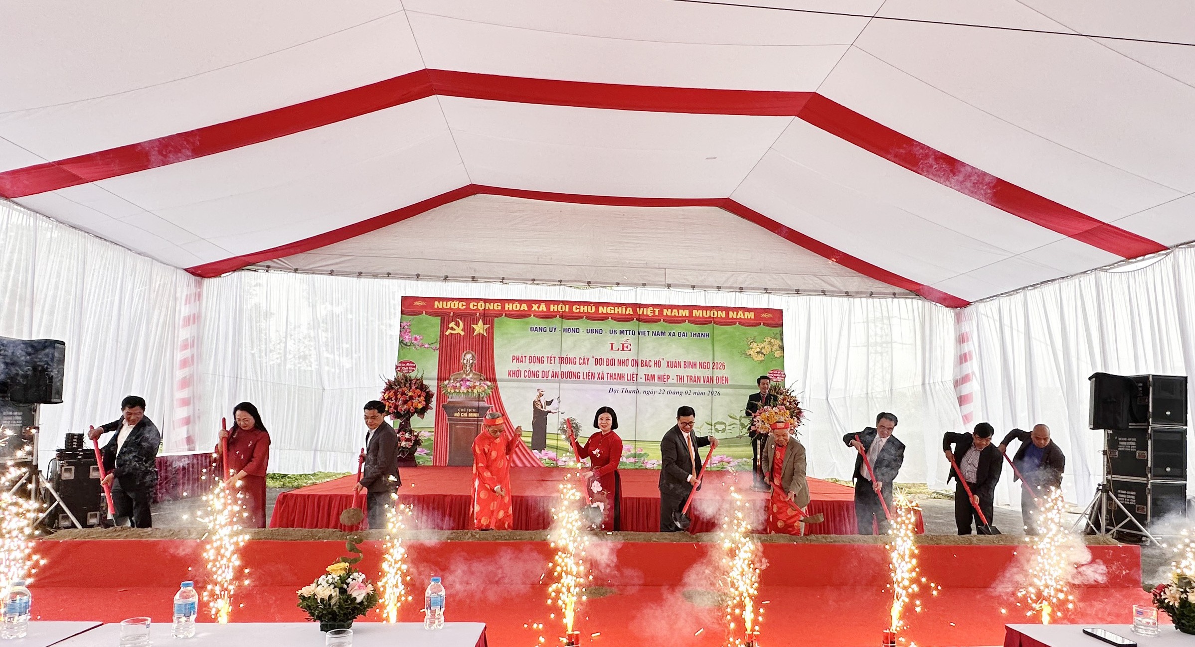 Xã Đại Thanh ra quân trồng cây đầu Xuân Bính Ngọ 2026 - ảnh 2