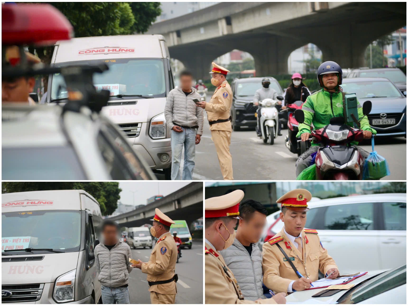 Đường phố Hà Nội thông thoáng bất ngờ sáng ngày làm việc đầu tiên sau kỳ nghỉ Tết Nguyên đán - ảnh 7