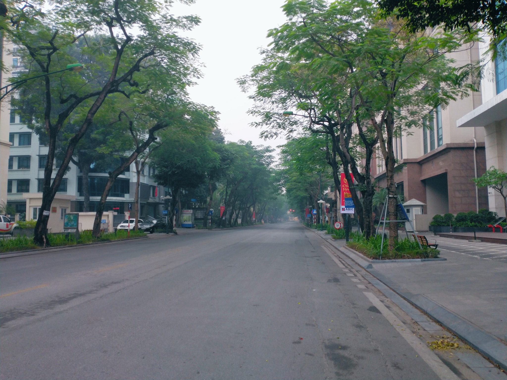 Đường phố Hà Nội yên bình sáng đầu năm - ảnh 10