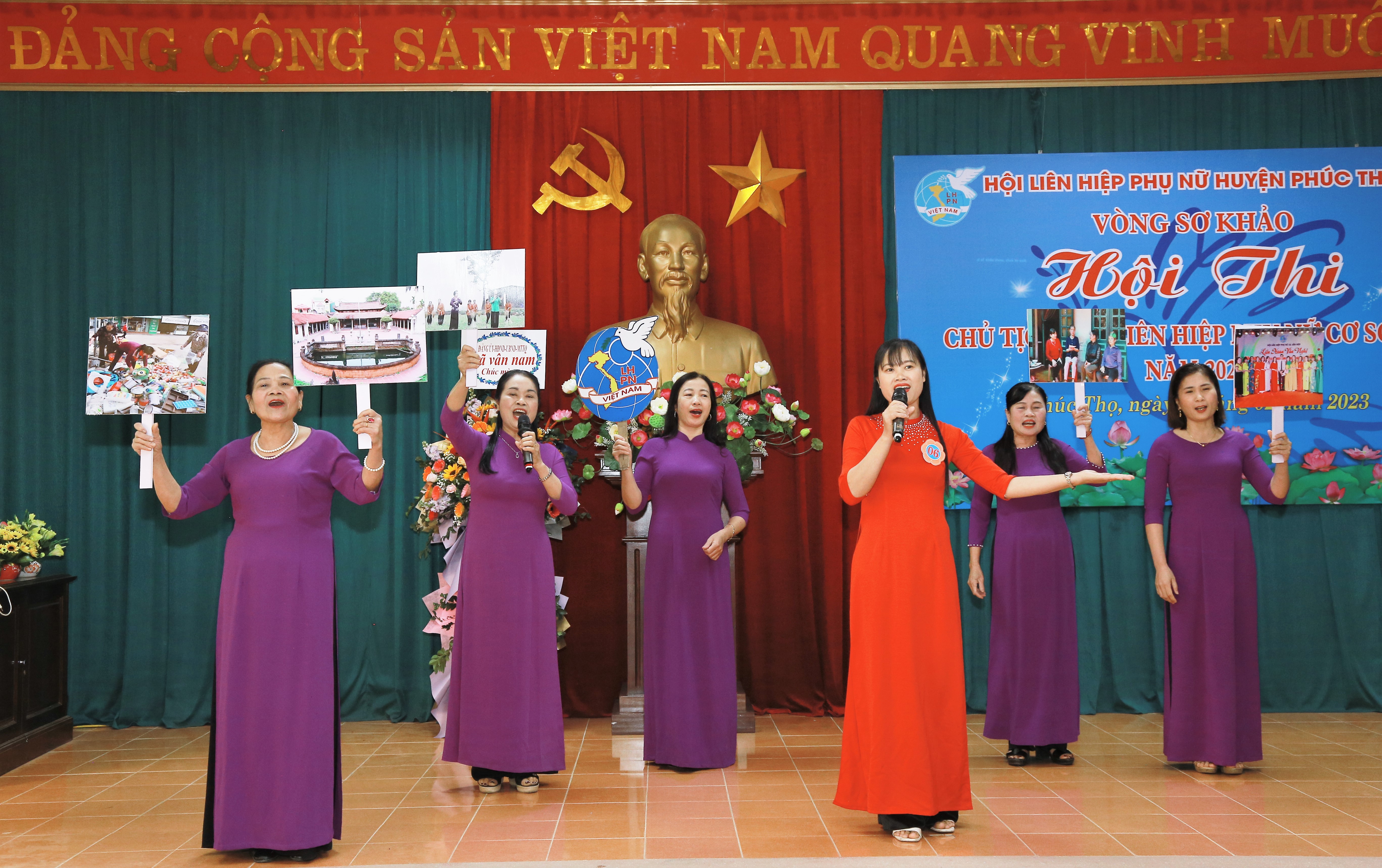 Sôi động hội thi “Chủ tịch Hội LHPN cơ sở giỏi” huyện Phúc Thọ năm 2023 - ảnh 9