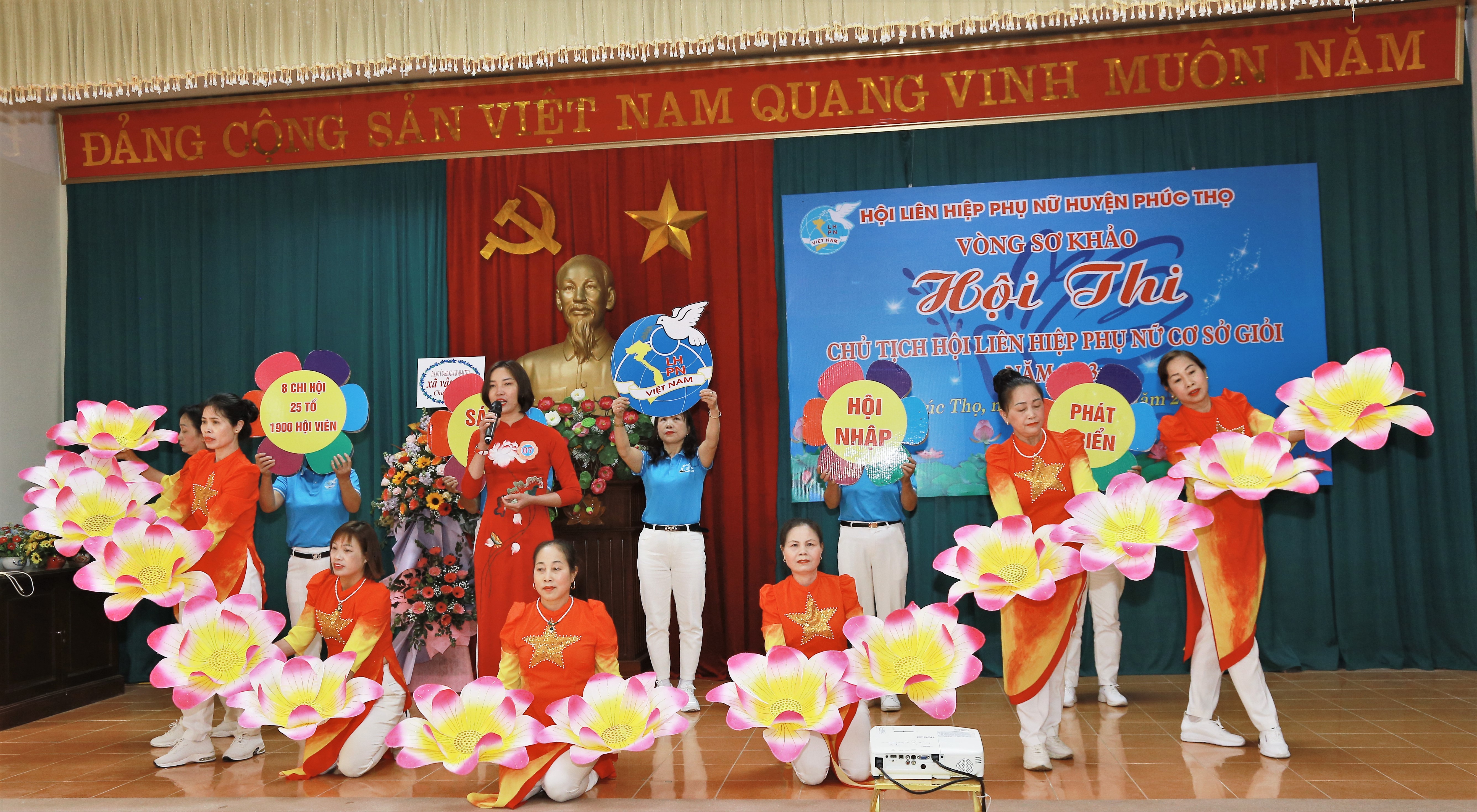 Sôi động hội thi “Chủ tịch Hội LHPN cơ sở giỏi” huyện Phúc Thọ năm 2023 - ảnh 10