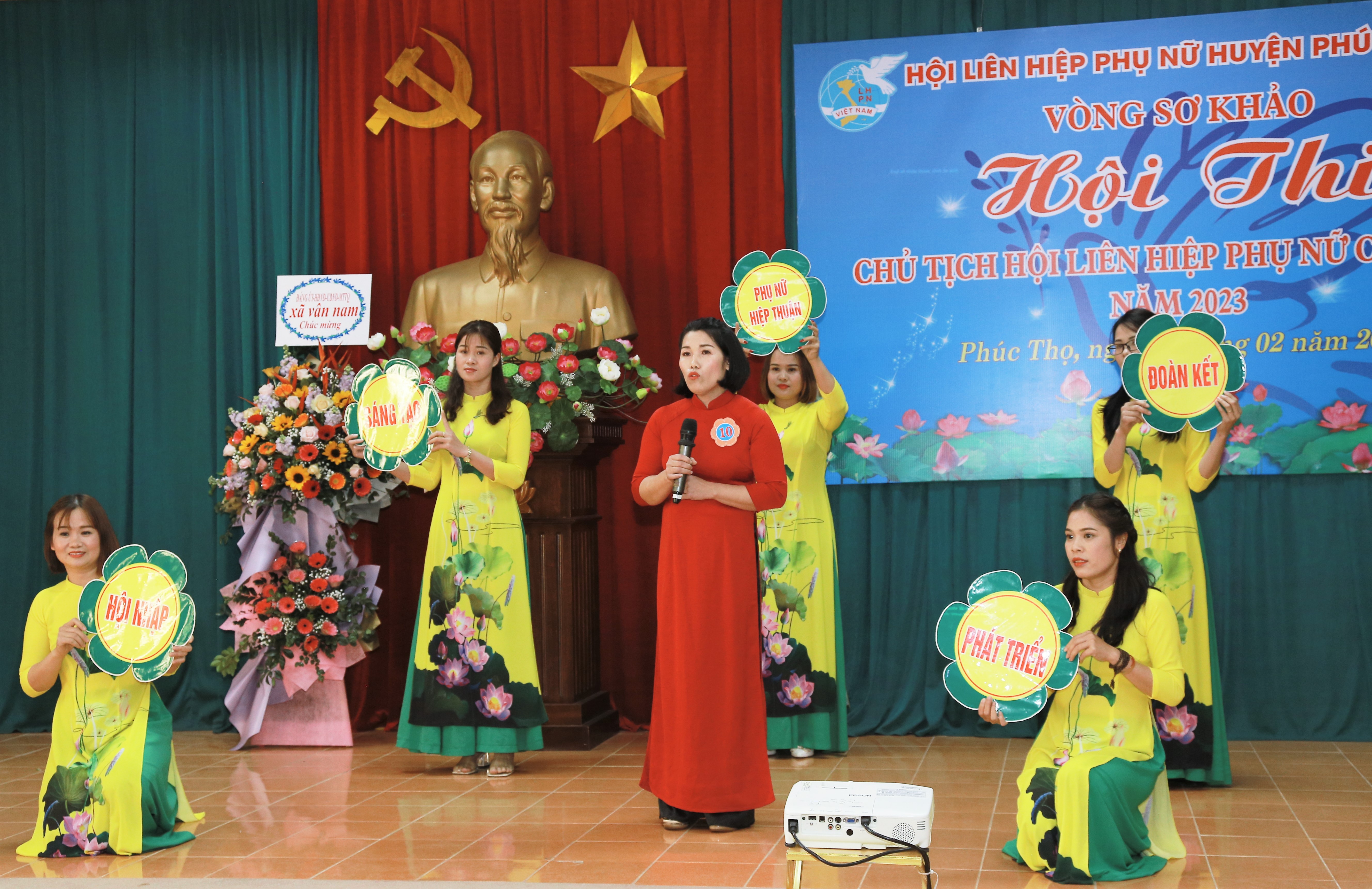 Sôi động hội thi “Chủ tịch Hội LHPN cơ sở giỏi” huyện Phúc Thọ năm 2023 - ảnh 13