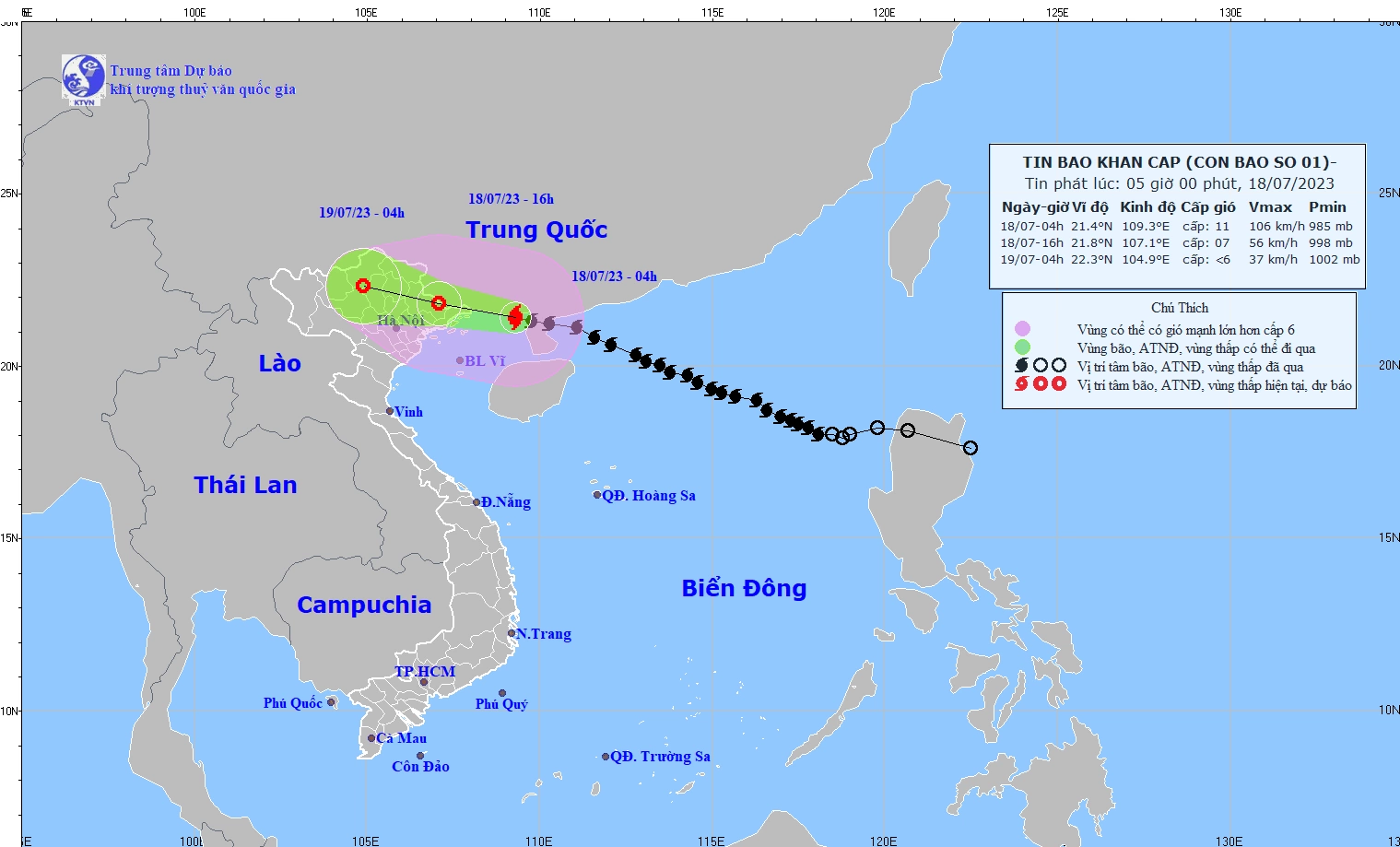Bão số 1 chỉ còn cách Móng Cái - Quảng Ninh hơn 100km - ảnh 1