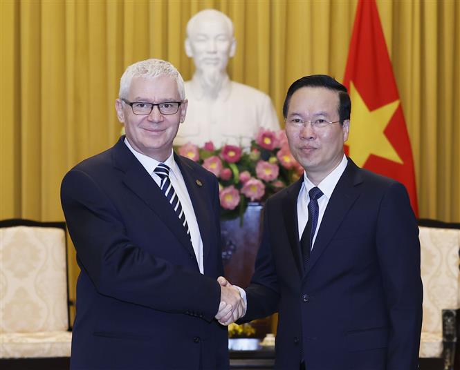Chủ tịch nước Võ Văn Thưởng tiếp Viện trưởng Viện Kiểm sát tối cao Hungary - Ảnh 1. Chủ tịch nước Võ Văn Thưởng tiếp Viện trưởng Viện Kiểm sát tối cao Hungary - Ảnh 1.