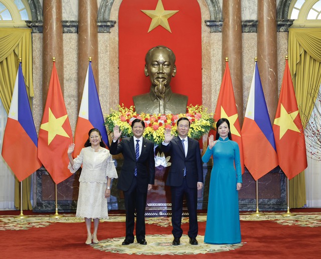 Chủ tịch nước Võ Văn Thưởng chủ trì Lễ đón chính thức Tổng thống Philippines- Ảnh 5. Chủ tịch nước Võ Văn Thưởng chủ trì Lễ đón chính thức Tổng thống Philippines- Ảnh 5.