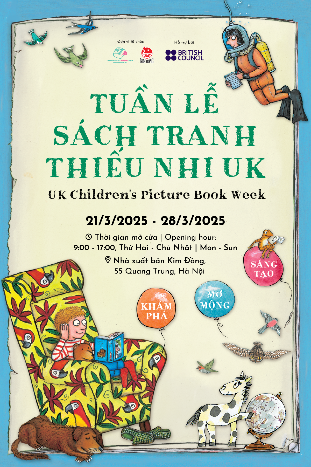 Tuần lễ Sách Tranh Thiếu nhi UK: “Khám phá, Mơ mộng, Sáng tạo“ - ảnh 1