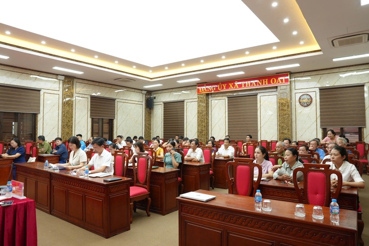 Xã Thanh Oai: Gặp mặt trao đổi với đội ngũ cán bộ không chuyên trách sau sắp xếp đơn vị hành chính - ảnh 2