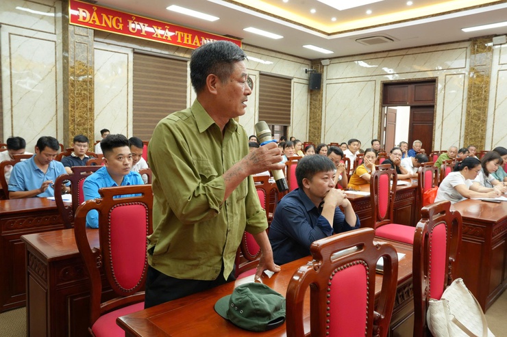 Xã Thanh Oai: Gặp mặt trao đổi với đội ngũ cán bộ không chuyên trách sau sắp xếp đơn vị hành chính - ảnh 5