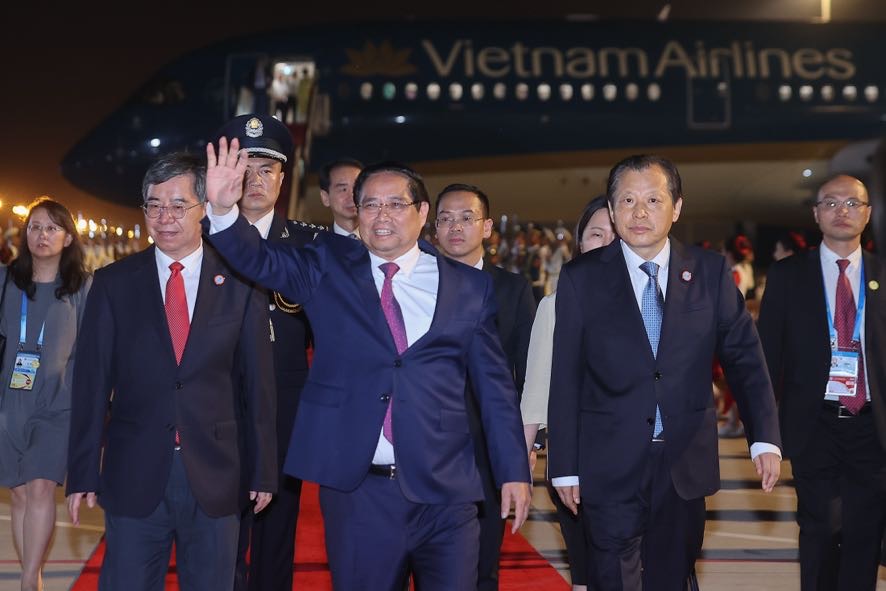 Thủ tướng Phạm Minh Chính tới Thiên Tân, bắt đầu chuyến công tác tại Trung Quốc - ảnh 1