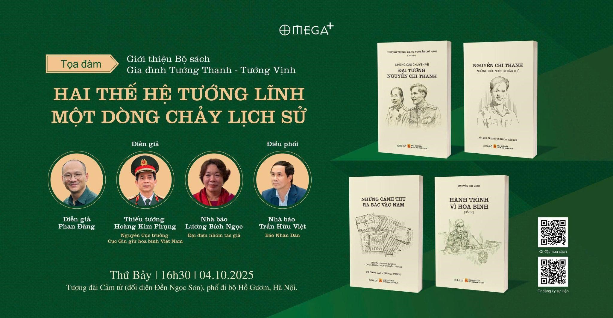 Tọa đàm giới thiệu bộ sách gia đình Tướng Thanh - Tướng Vịnh: Hai thế hệ tướng lĩnh - Một dòng chảy lịch sử - ảnh 1
