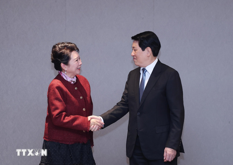 Tuần lễ cấp cao APEC 2025: Chủ tịch nước Lương Cường tiếp và làm việc với các Tập đoàn lớn - ảnh 1