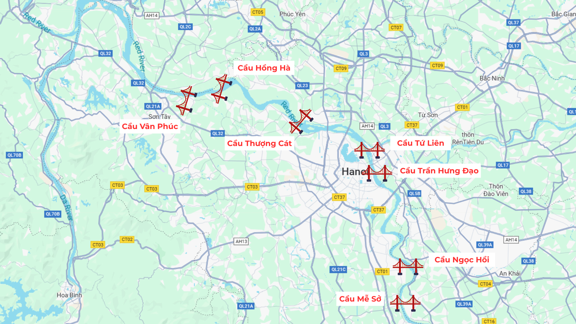7 cây cầu lớn qua sông Hồng: Động lực mới cho sự phát triển đột phá của Thủ đô - ảnh 2