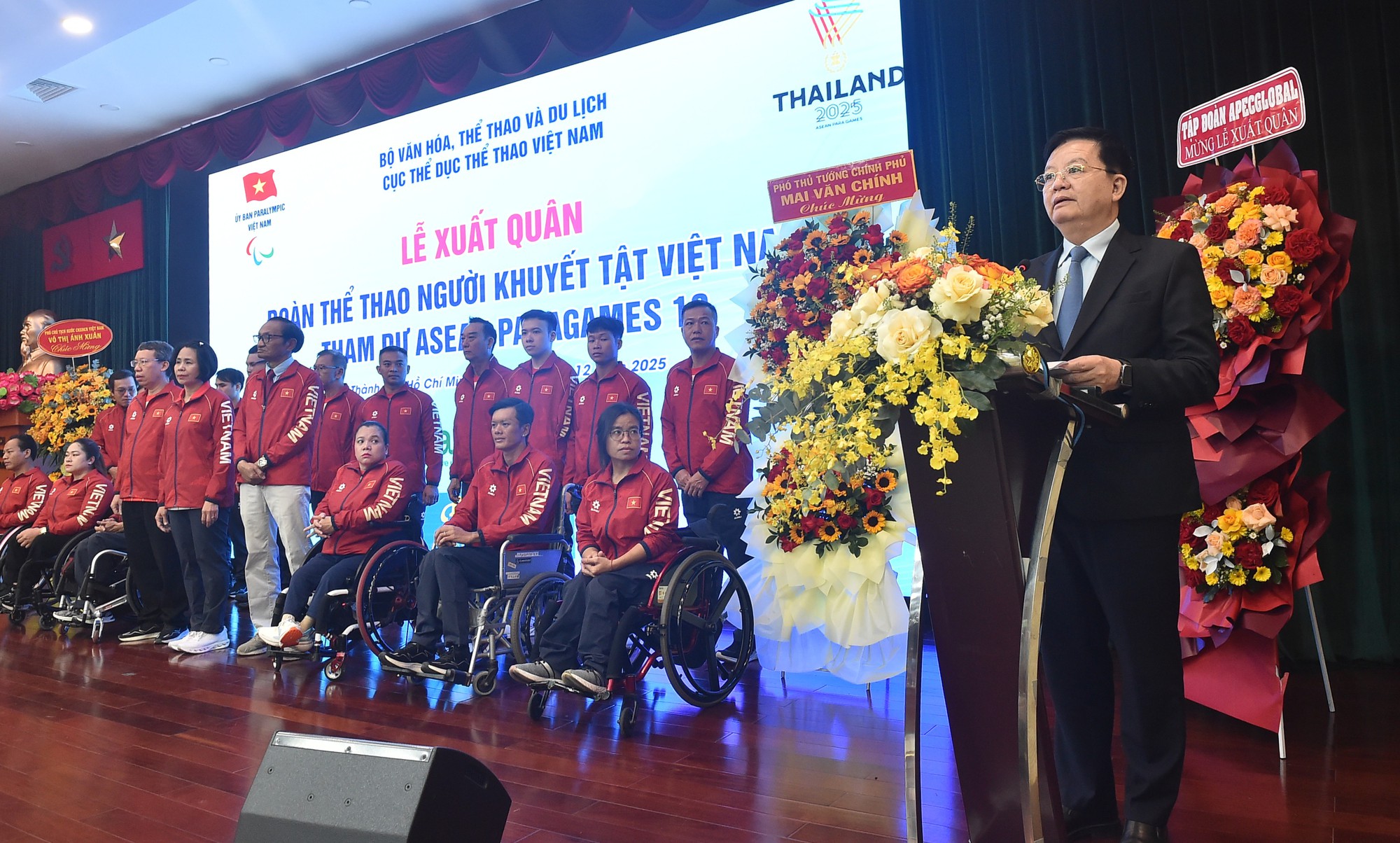 Lễ xuất quân của Đoàn Thể thao người khuyết tật Việt Nam tham dự ASEAN Para Games 13 - ảnh 1