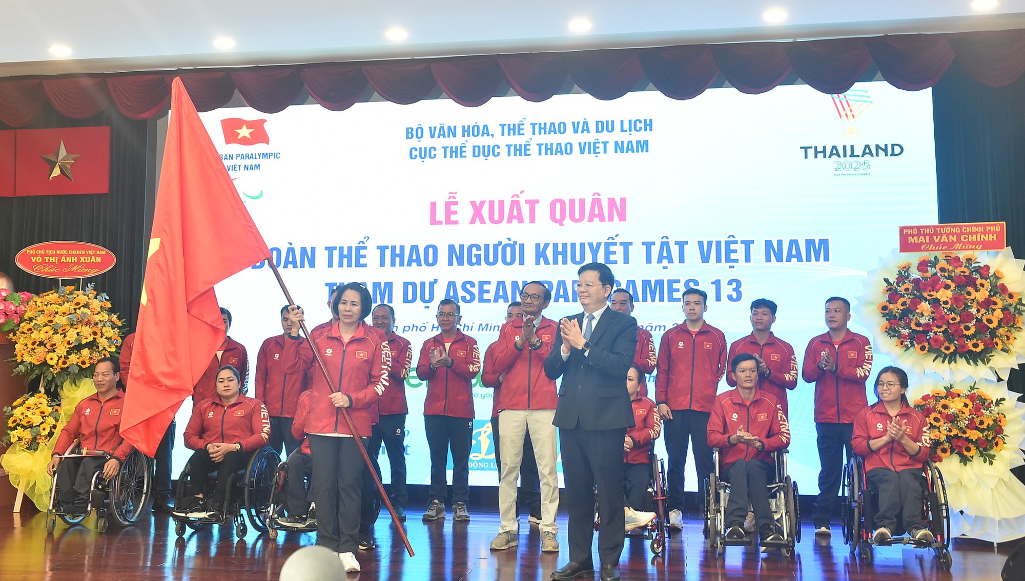 Lễ xuất quân của Đoàn Thể thao người khuyết tật Việt Nam tham dự ASEAN Para Games 13 - ảnh 2