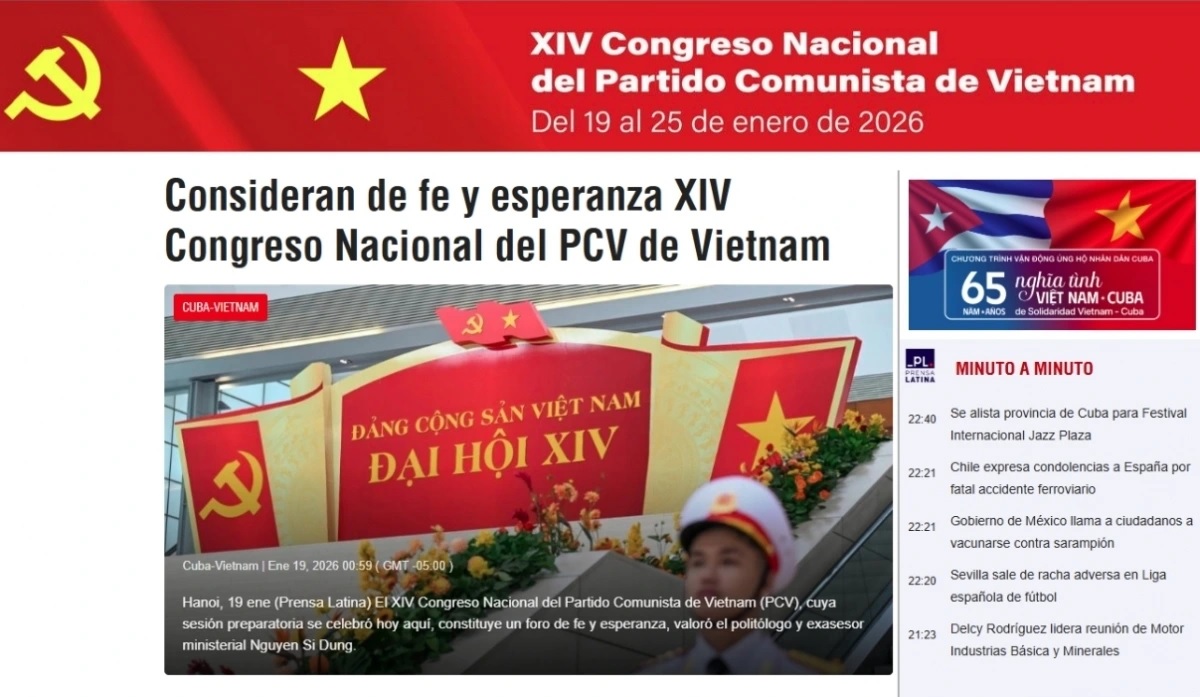 Đại hội XIV thu hút sự quan tâm của truyền thông quốc tế - ảnh 2