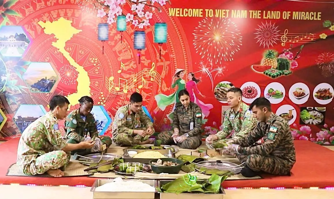 Tết Việt giữa “chảo lửa” Abyei: Mùa Xuân theo bước chân người lính mũ nồi xanh Việt Nam - ảnh 1