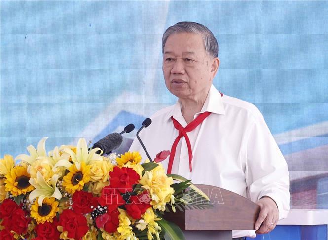 Tổng Bí thư Tô Lâm dự khởi công trường phổ thông nội trú tại xã Ea Rốk (Đắk Lắk) - ảnh 3