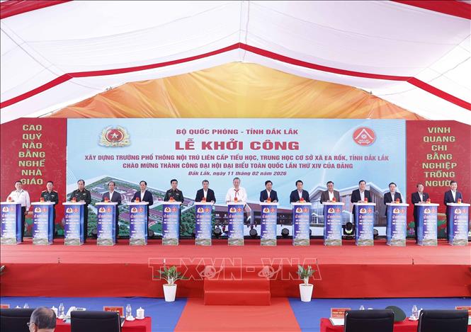 Tổng Bí thư Tô Lâm dự khởi công trường phổ thông nội trú tại xã Ea Rốk (Đắk Lắk) - ảnh 2
