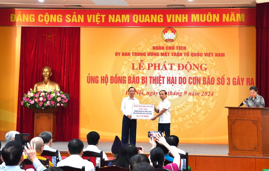 Vietcombank giảm lãi suất cho các trường hợp chịu thiệt hại do bão số 3 - ảnh 1