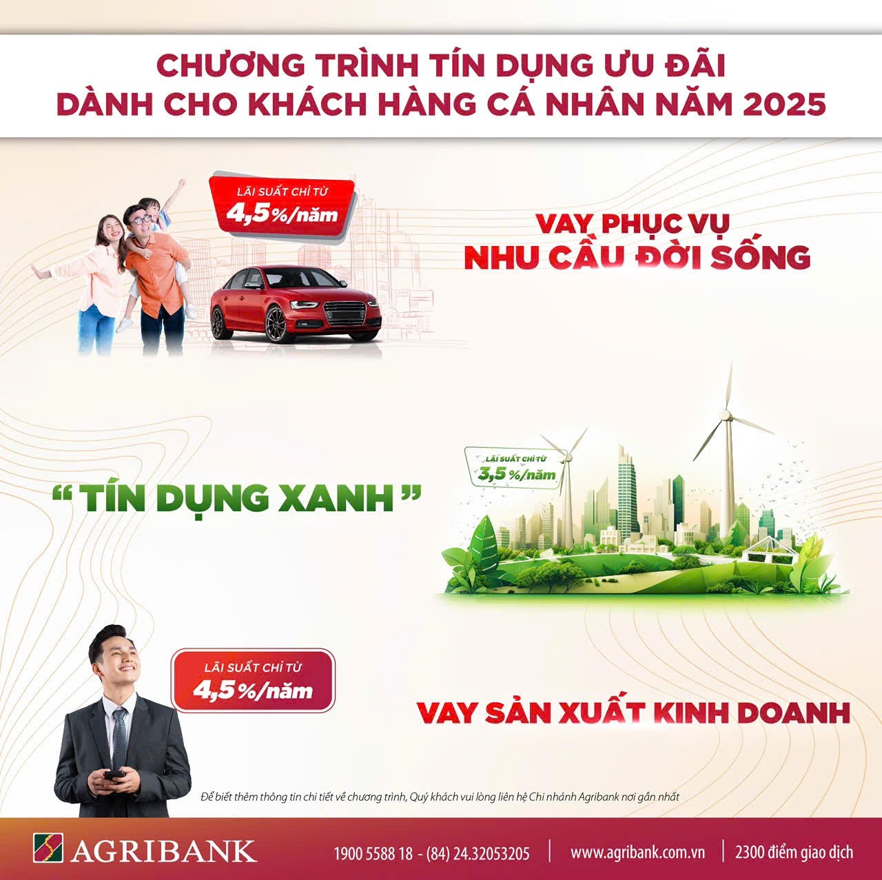 Agribank triển khai gói tín dụng ưu đãi lớn lên tới 110.000 tỷ đồng ngay từ đầu năm 2025 - ảnh 1