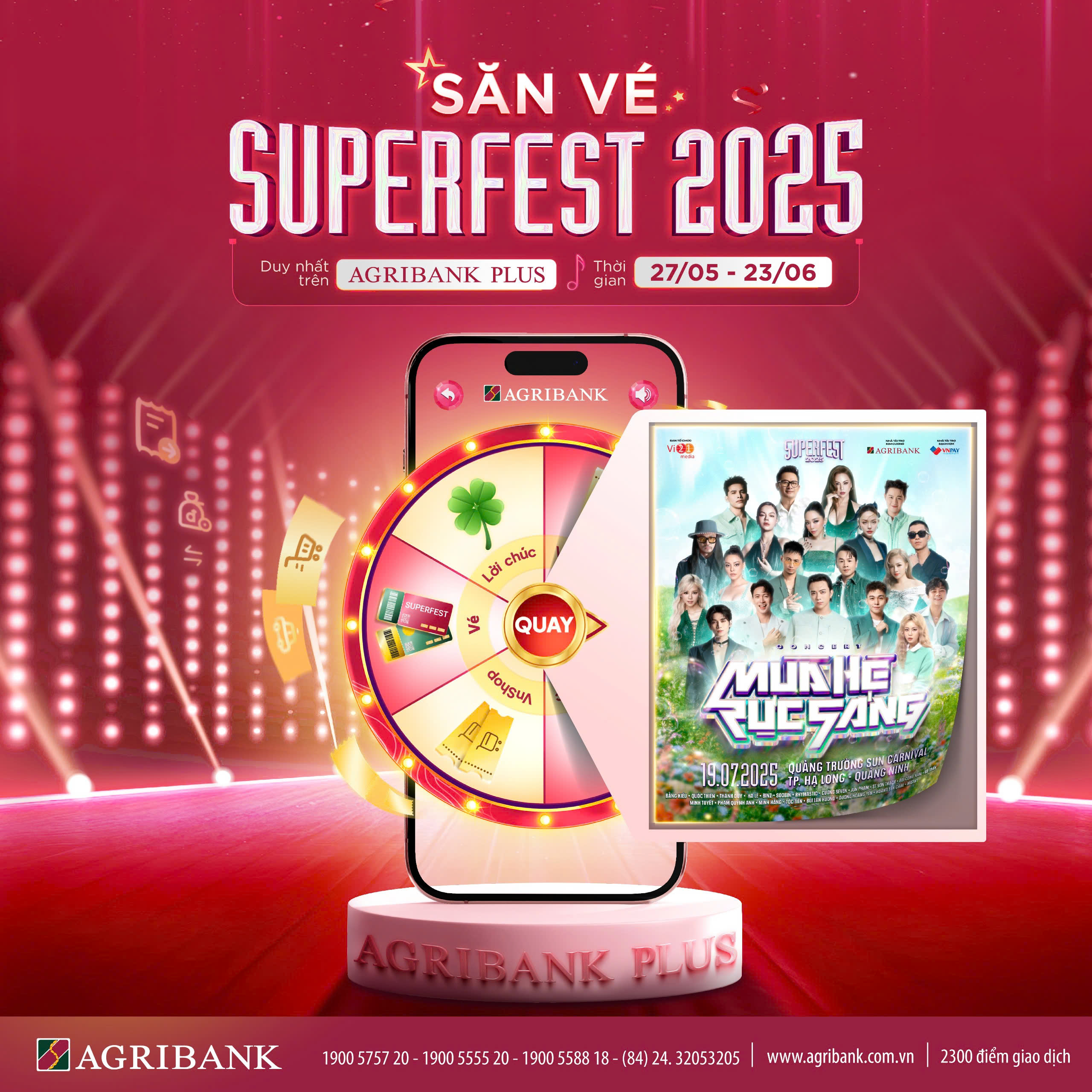 Bùng nổ trải nghiệm số cùng Agribank: “Săn - Tặng vé Superfest 2025” miễn phí, ưu đãi cực khủng - ảnh 1
