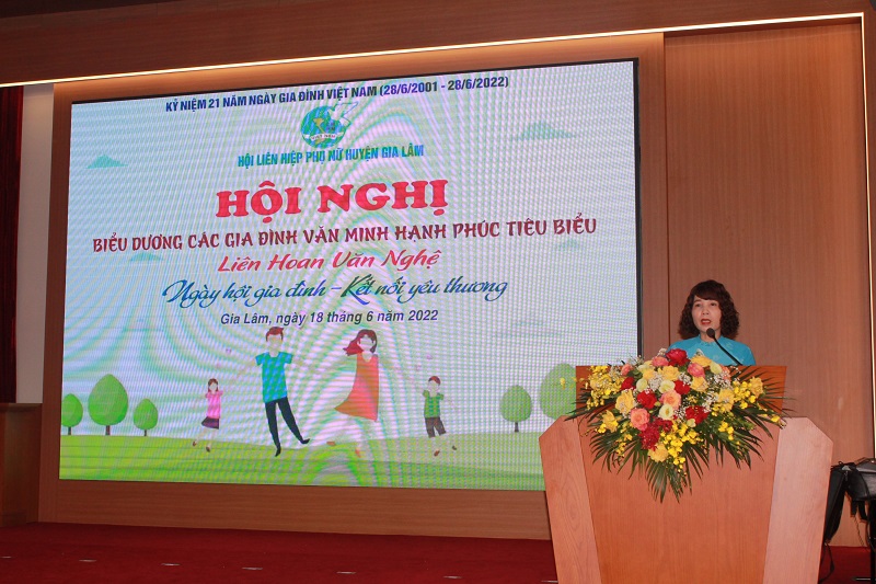 Hội LHPN huyện Gia Lâm: Liên hoan văn nghệ “Ngày hội gia đình - kết nối yêu thương” - ảnh 2