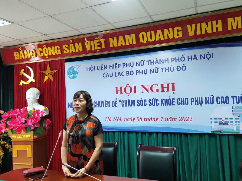 Câu lạc bộ phụ nữ Thủ đô: Nói chuyện chuyên đề chăm sóc sức khỏe cho phụ nữ cao tuổi - ảnh 2