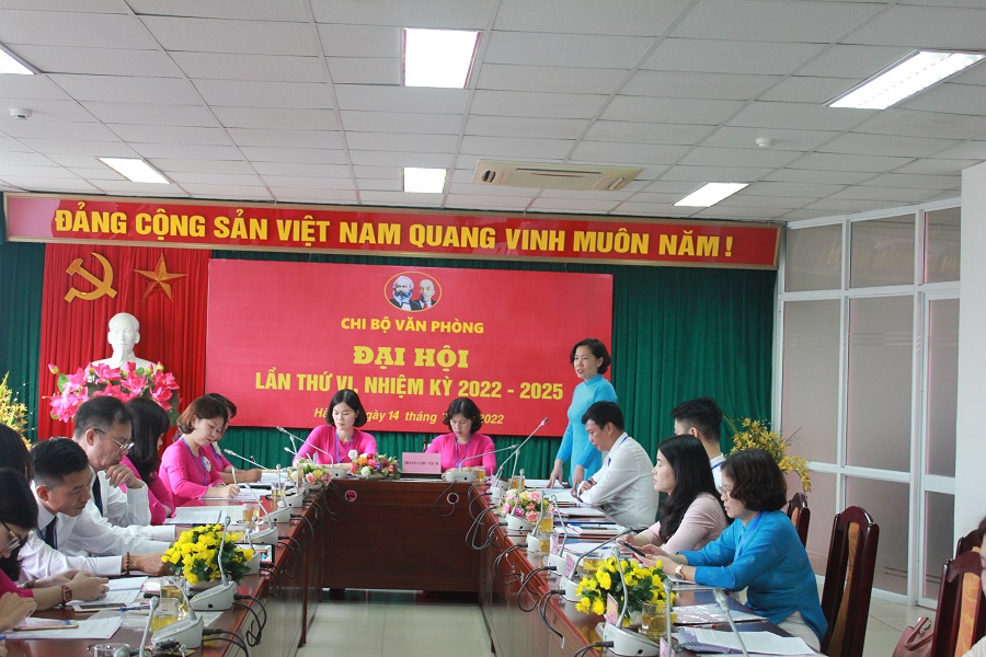 Đại hội điểm Chi bộ Văn phòng Hội LHPN Hà Nội lần thứ VI: Đoàn kết, dân chủ, đổi mới, trách nhiệm - ảnh 4
