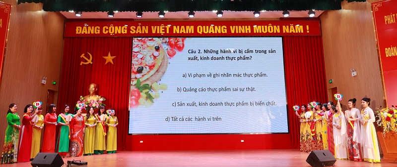 Sôi nổi hội thi “Tìm hiểu kiến thức an toàn thực phẩm” năm 2022 - ảnh 3