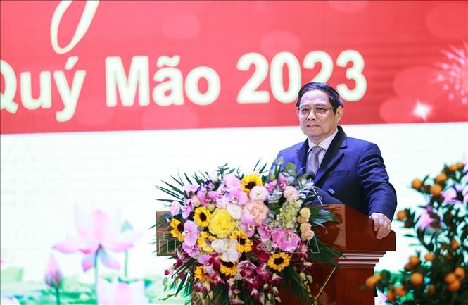 Thủ tướng Phạm Minh Chính kiểm tra, chúc Tết các lực lượng Công an, Quốc phòng trực Tết - ảnh 6