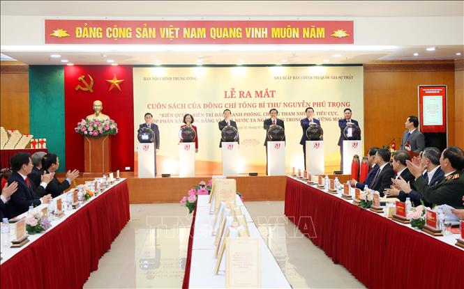 Lễ ra mắt cuốn sách của Tổng Bí thư về phòng, chống tham nhũng, tiêu cực - ảnh 1