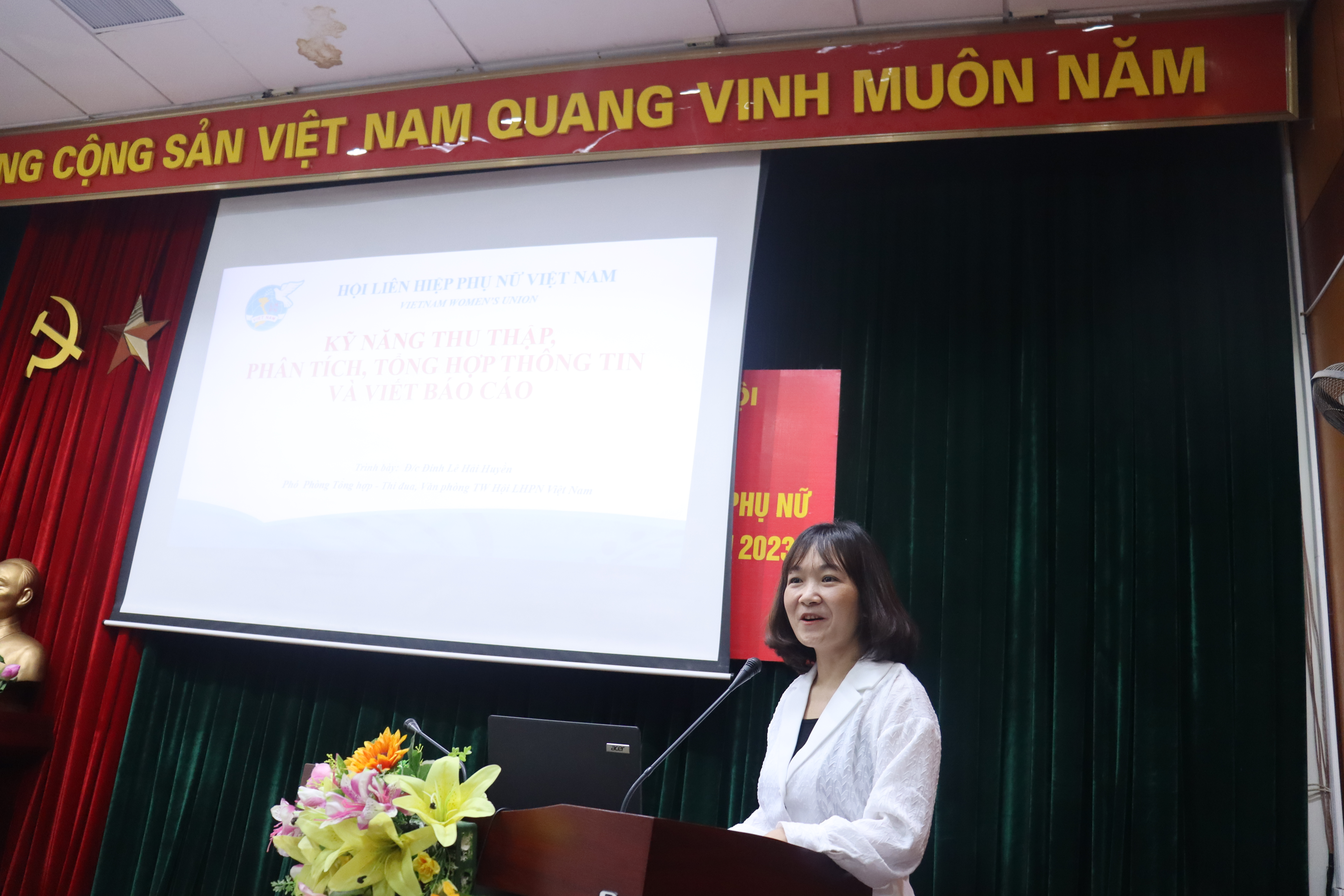 Khai giảng lớp bồi dưỡng kỹ năng tuyên truyền, vận động phụ nữ năm 2023 - ảnh 3