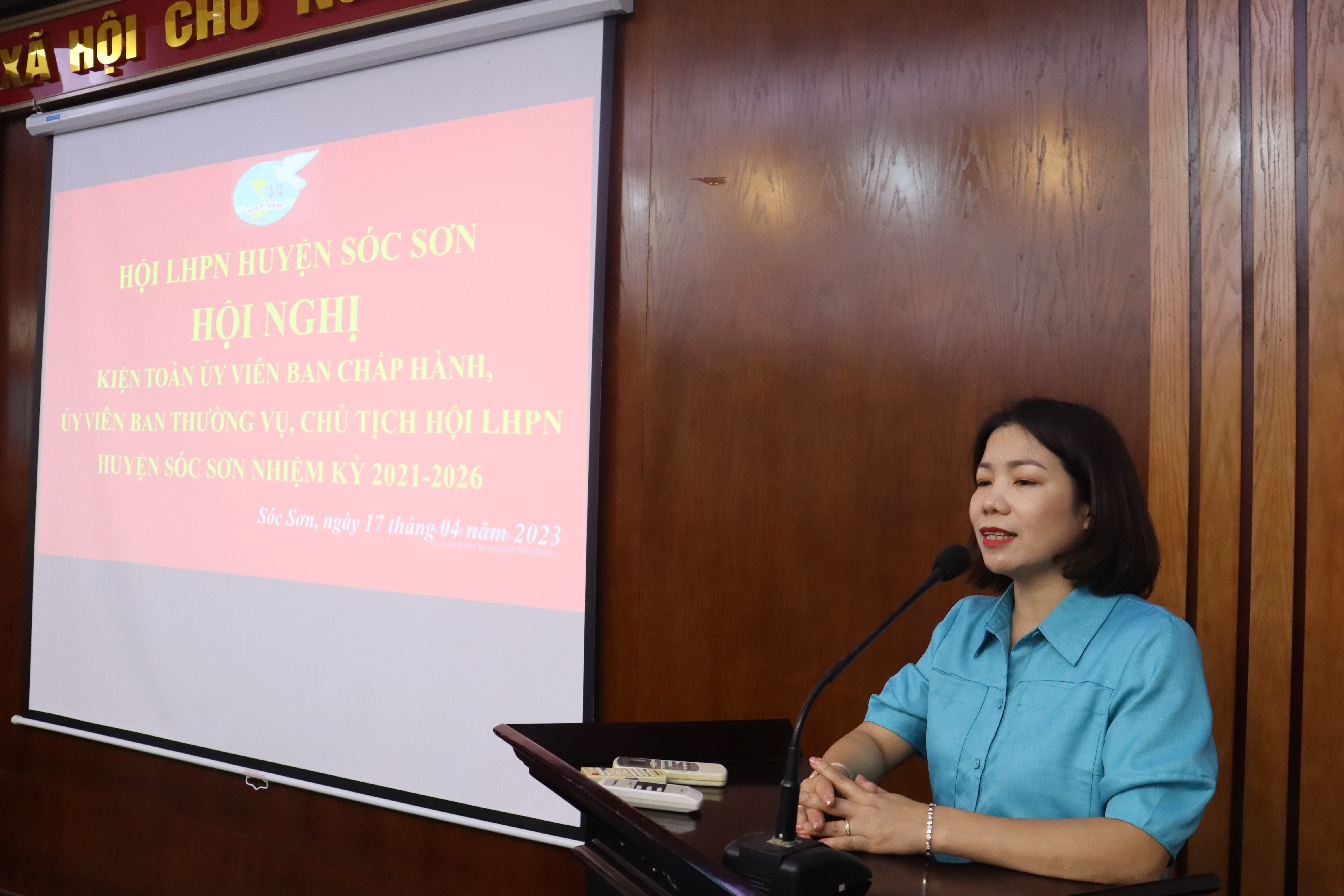 Sóc Sơn: Kiện toàn chức danh Chủ tịch Hội LHPN huyện khóa XI, nhiệm kỳ 2021-2026 - ảnh 5