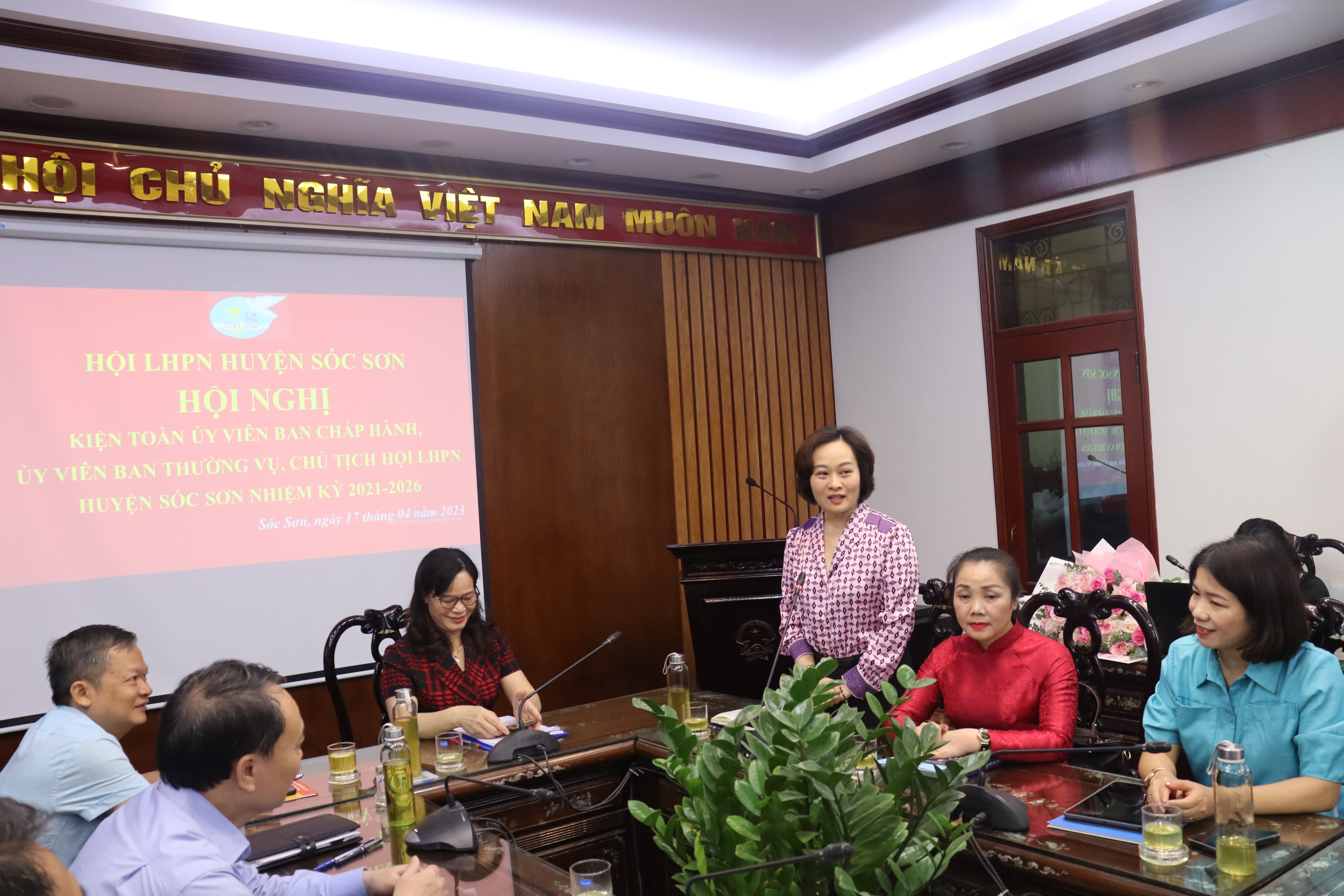 Sóc Sơn: Kiện toàn chức danh Chủ tịch Hội LHPN huyện khóa XI, nhiệm kỳ 2021-2026 - ảnh 3