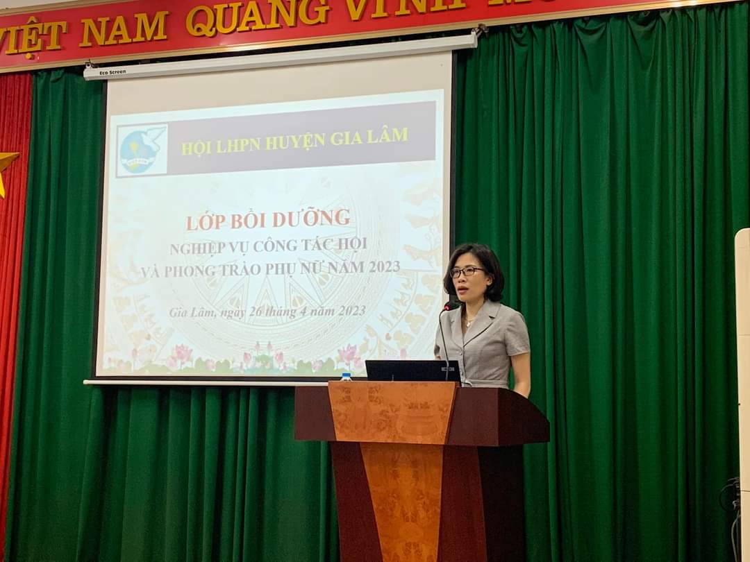 Hội LHPN huyện Gia Lâm: Tập huấn nghiệp vụ công tác Hội năm 2023 - ảnh 1