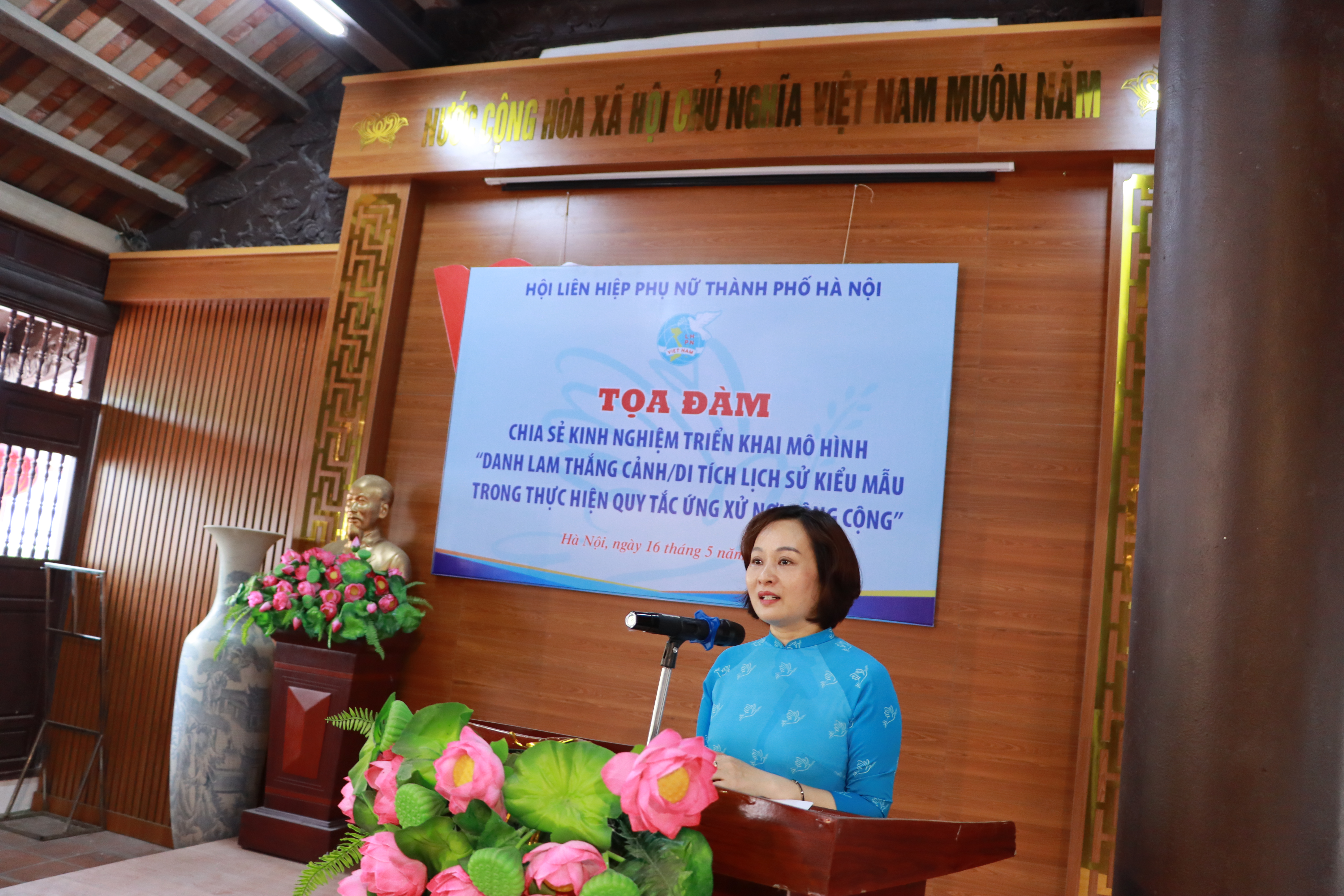 Hội LHPN Hà Nội chia sẻ kinh nghiệm triển khai mô hình “Danh lam thắng cảnh/Di tích lịch sử kiểu mẫu” - ảnh 5