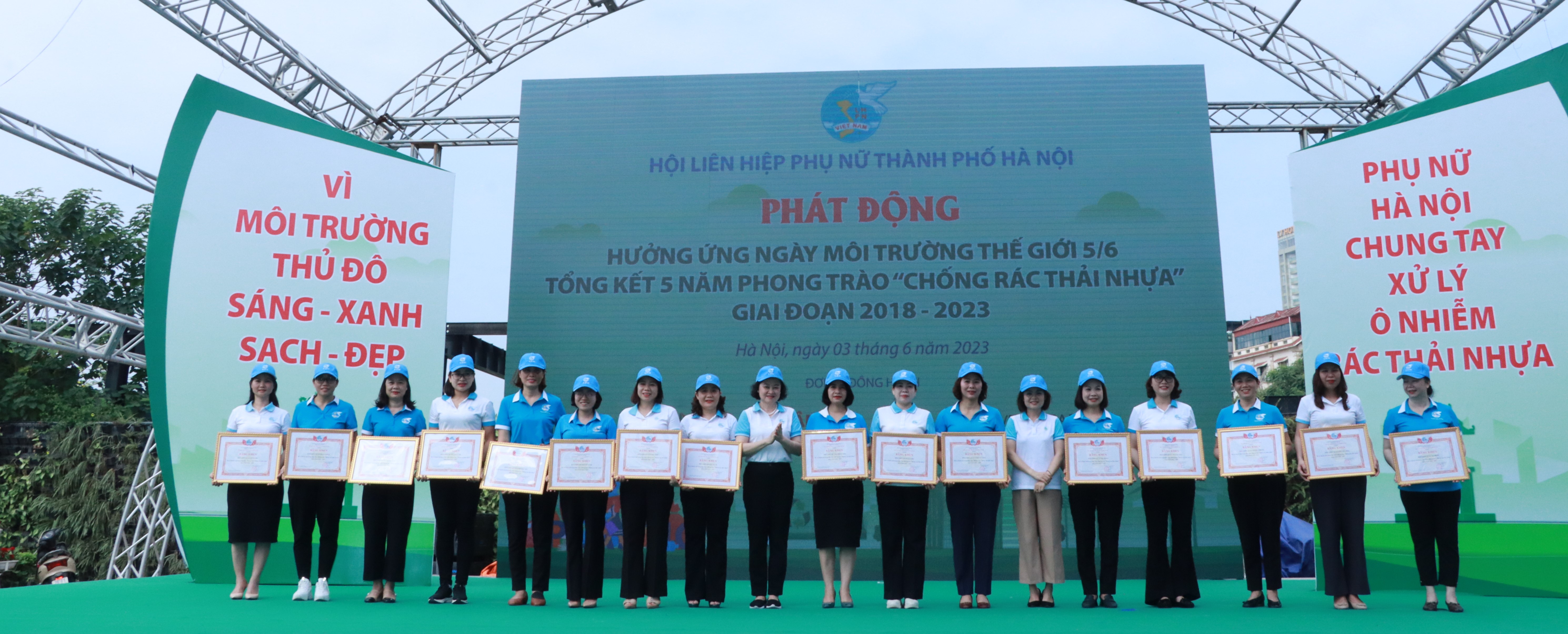 Mỗi cán bộ, hội viên, phụ nữ hãy là một đại sứ tuyên truyền về chống rác thải nhựa, bảo vệ môi trường - ảnh 11