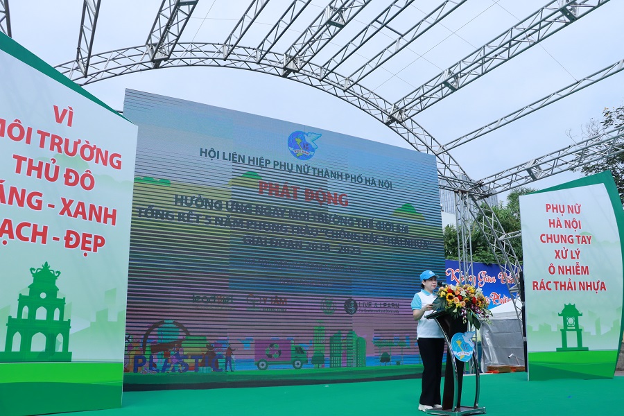 Mỗi cán bộ, hội viên, phụ nữ hãy là một đại sứ tuyên truyền về chống rác thải nhựa, bảo vệ môi trường - ảnh 7