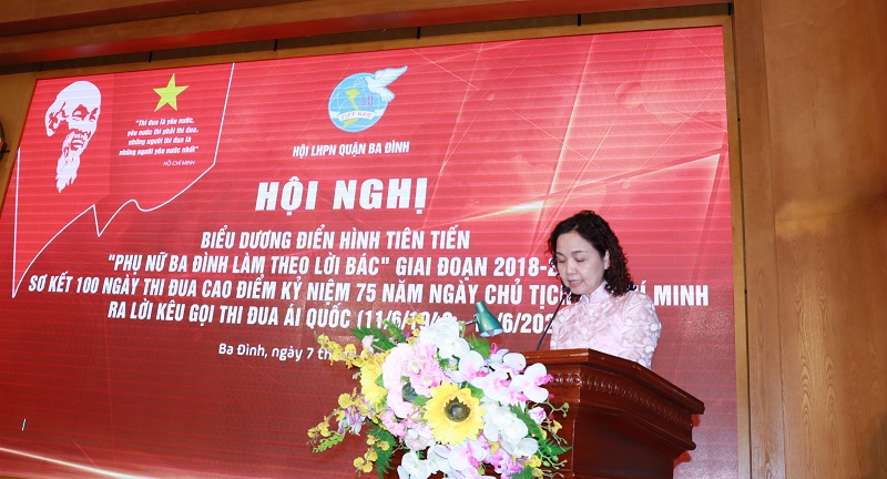 Biểu dương gương điển hình tiên tiến trong phong trào “Phụ nữ Ba Đình làm theo lời Bác” giai đoạn 2018 - 2023 - ảnh 2