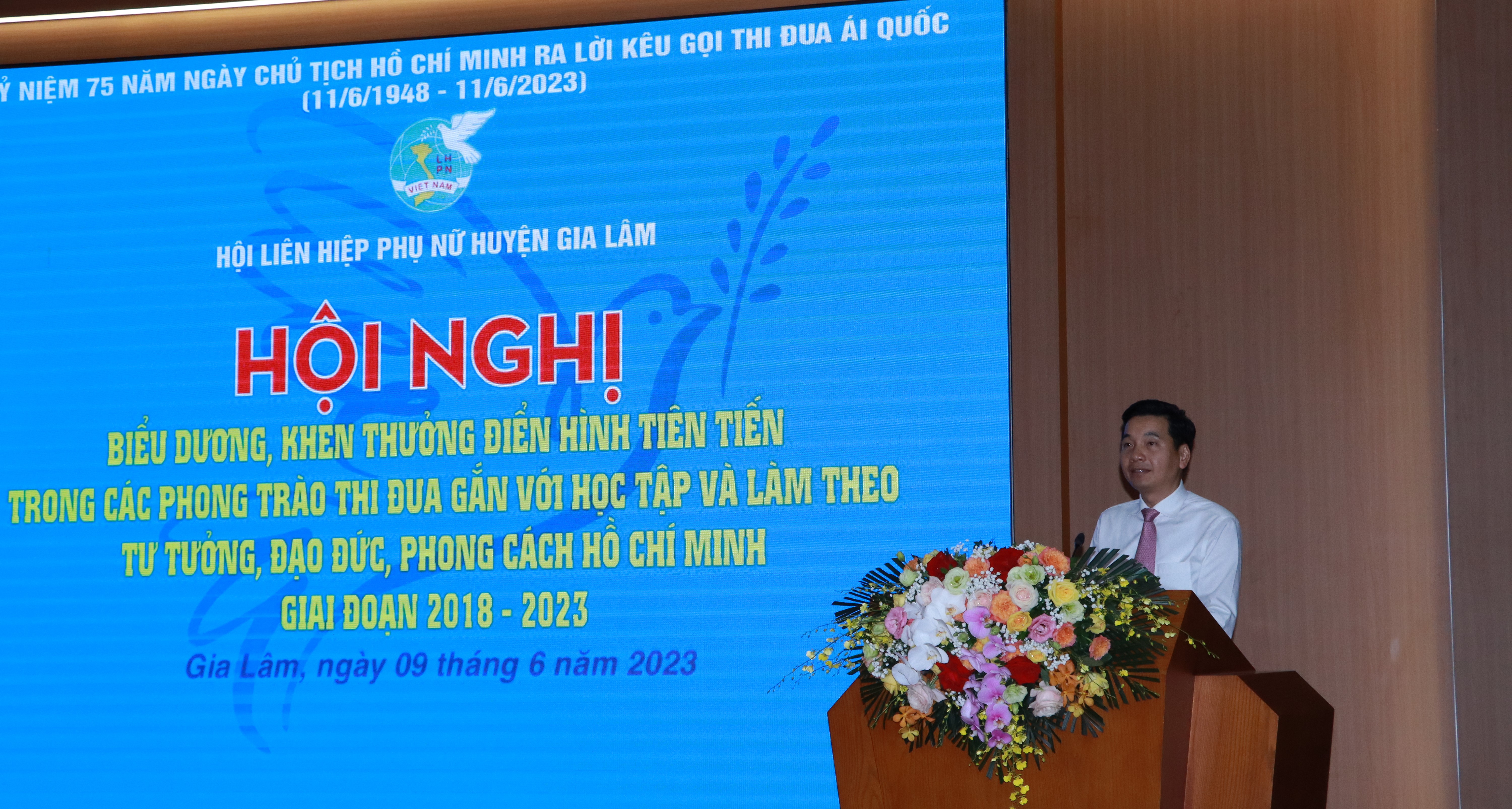 Hội LHPN huyện Gia Lâm: Giao lưu, biểu dương điển hình tiên tiến học tập và làm theo tư tưởng, đạo đức, phong cách  Hồ Chí Minh - ảnh 2