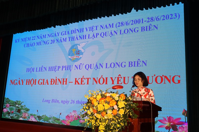 Hội LHPN quận Long Biên nhiều hoạt động ý nghĩa tại “Ngày hội gia đình - Kết nối yêu thương“ - ảnh 2