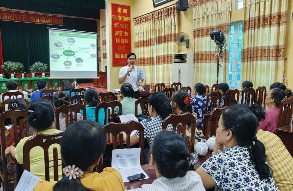 Tập huấn quy trình phân loại, xử lý rác thải sinh hoạt tại hộ gia đình hội viên - ảnh 1