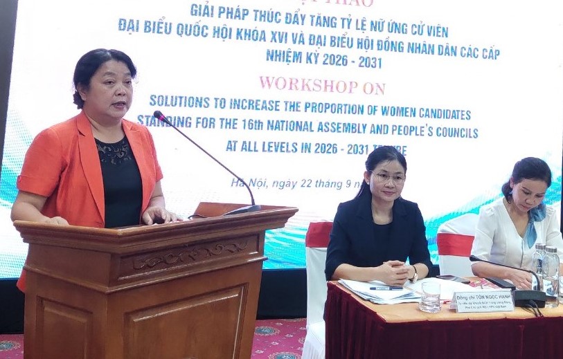 Tăng tỷ lệ nữ ứng cử viên đại biểu Quốc hội và đại biểu HĐND các cấp nhiệm kỳ 2026 - 2031 - ảnh 6